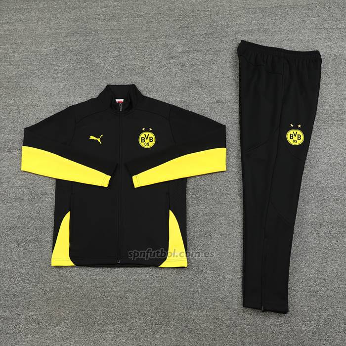 Chandal de Chaqueta del Borussia Dortmund 2024-2025 Negro